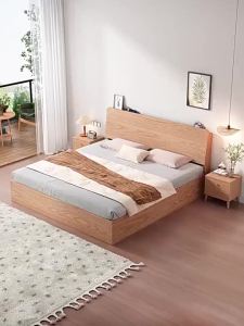 【CozyNest】Solid Wood Bed Frame Storage Bed Frame with Mattress Super Single/Single /Queen Bed Frame King Bed Frame