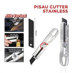 Cutter Besi Stainless Steel 9in1 Pisau Cutter 15mm Pemotong Serbaguna Anti Karat 9 in 1