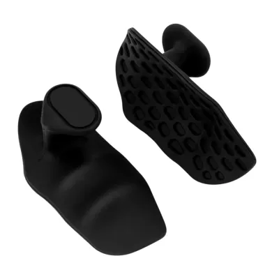 MUQZI 1 Pair Anti-slip Weight Lifting Grips Elastic Ergonomic Silicone Palm Grips Hand Grip Strength Trainer Silicone Workout Gym Gloves Gym/Fitness
