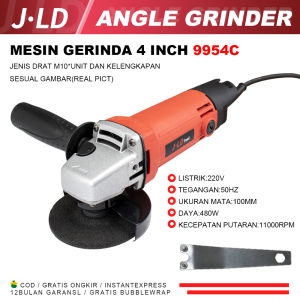 JLD Mesin Gerinda 9954C / Angle Grinder - Mesin Potong Grinda Gurinda 480W MESIN GERINDA TANGAN Cocok untuk memotong dan mengamplas logam Kayu