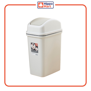 HippoMart G2610 Dustbin | 10L | Multiple Colors | Plastic Swing Top | Trash Bin | Waste Bin
