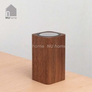 Hũ đựng tăm gỗ - Tigo | NU Home | Lọ đựng tăm hộp đựng tăm nhấn mở bằng gỗ óc chó cao cấp