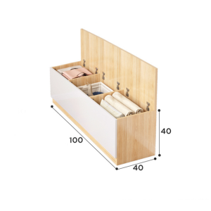 【Aotiled】🔥ตู้ด้านข้างหน้าต่าง ตู้ยาว ตู้เก็บของห้องนอน ตู้เก็บข้อมูลมัลติฟังก์ชั่น ประตูตู้เปิดขึ้น ยาว 80/100 ซม