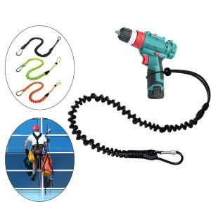 SERAPHYXO Extendable Tool Lanyard with Buckle Strap Portable Anti-Falling Tool Tether Safety Rope Lightweight Abrasion Resistant Clip Bungee Cord Work