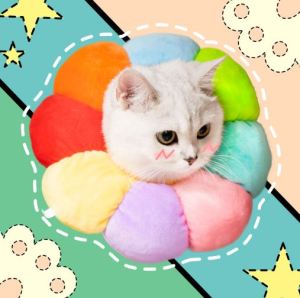 Colorful Sunflower/Cartoon Anti-Bite Anti-Licking Pet Soft comfortable Protective Neck Collar For Cats & Dogs