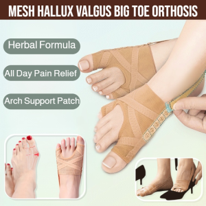 Orthopedic Big Toe Support Mesh Bunion Support Bunion Corrector Hallux Valgus Brace Toe Spreader Big Toe Pain Relief Toe Alignment Sleeve Medical Grade Adjustable Breathable