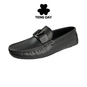 Giày Lười V.1 Thiết Kế Sang Trọng - Đế Cao Su Được Máy Trực Tiếp Trên Da Bò - Shoes ( TENG DAY - VIET NAM )