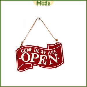 Moda Double-sided OPEN/CLOSED Store Sign – Minimalist Wooden Indicator Sign – Universal for Stores