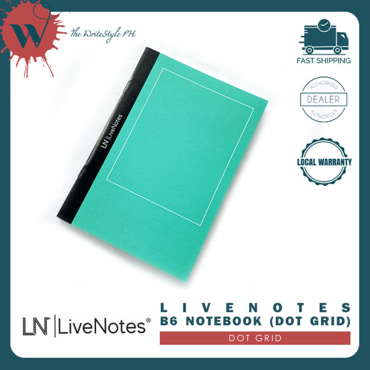 Live Notes Notebook LiveNotes B6 Green Notebook (Dot Grid) | Lazada PH