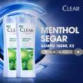 CLEAR Menthol Segar Sampo Anti Ketombe, ScalpPro Technology Niacinamide 160ml – CLEAR Shampoo x2. 