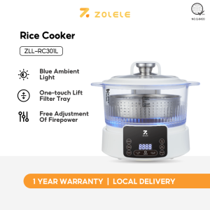 ZOLELE RC301L Lifting Visual Low Sugar Rice Cooker 3L Hot Pot Intelligent Reservation 1500W Adjust Firepower