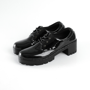 KIMBER Meliglow Sepatu Oxford Wanita Hak 6cm Glossy Casual Formal