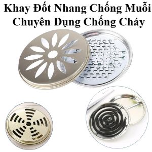 Khay Đốt Nhang Chống Muỗi Chuyên Dụng An Toàn Chống Cháy