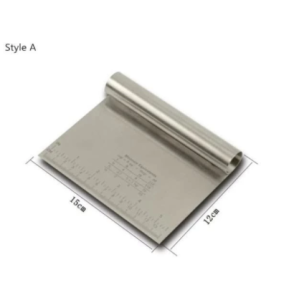 Scrapper stainless / Alat pemotong adonan stainless / Scraper kue / perata krim / Pemotong serbaguna