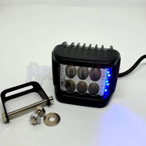 Lampu tembak LED cwl mini strobo 6 mata 3 x 3 lampu tembak strobo - lampu sorot cwl 6 + strobo