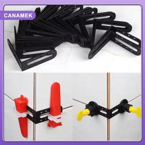 【CANAMEK】 Tile Leveling System for Floor and Wall 25Pcs Male Angle Clips Sturdy Tile Leveler Spacers for Ceramic Porcelain Tile Installation