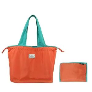 Foldable Travel Tote Bag – Lightweight & Waterproof Large Shoulder Bag That Converts Into a Compact Pouch for Easy Storage