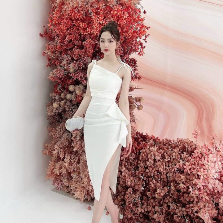 Váy Hai Dây Maxi Dáng Suông Đầm 2 Dây Ren Dáng Dài Form Rộng Sang Chảnh |  Shopee Việt Nam