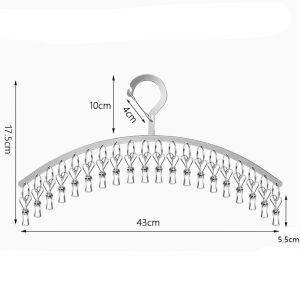 Móc phơi Vớ (tất) 8-10-20 kẹp chống rơi.Móc kẹp inox 304