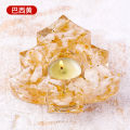 Resin Batu Mentah Kristal Asli Hiasan Pemegang Lilin Pokok Krismas Hiasan Rumah Percutian Krismas Kraf Resin merentas sempadan. 