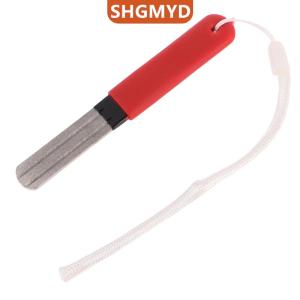 [COD] SHGMYD SPORTS ตะขอตกปลาแบบร่องคู่กลางแจ้งแบบพกพาที่ลับคมอุปกรณ์ลับเบ็ดตกปลาอุปกรณ์ลับมีด