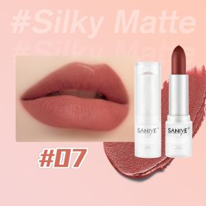 SANIYE【BPOM】New Lipstik 9 Warna Lip Transparan lipstik Matte Tahan Lama Anti air 24 jam Long Lasting K2000
