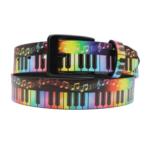 New Graffiti Piano Key Note Belt Y2K Summer Trendy Punk Harajuku Street Style Belt Creative Fun American Hot Girl Belt H260729