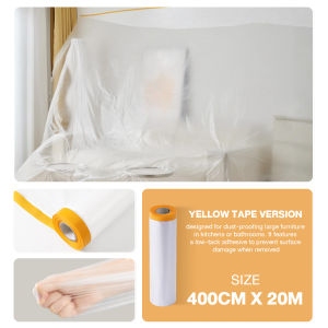 55/110/240/400cm Painting Protection Covering Furniture Sofa Dustproof Film Plastik Sarung 防尘膜