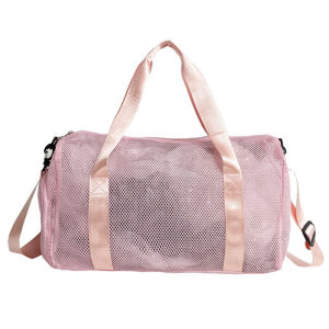 【New Arrival】 Mesh Travel Duffle Bag Overnight Weekender Bags with Shoe Compartment Gym Sports Bag Dry Wet Separation for Yoga Sports