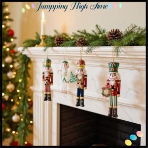 【Jumpping】 12PCS Nutcracker Wooden Decorative Set - Christmas Gift Party Decoration And Home Decor