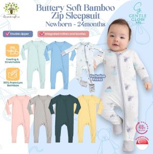 SG | Princessfee Premium Bamboo Sleepsuit Baby Sleepsuit Newborn Sleepsuit Sleepwear