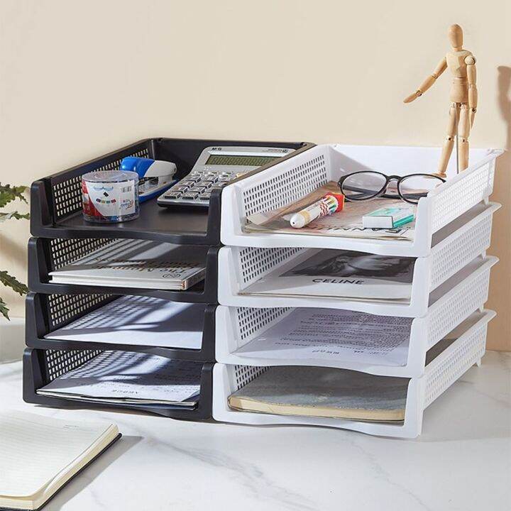 BONN File Organizer Stackable File Rack Papers Rack Desktop Organizer ...