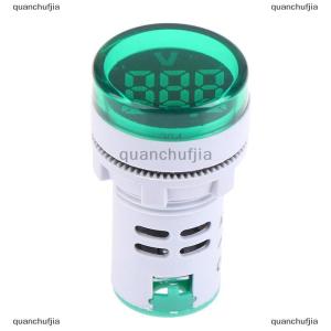 [COD] quanchufjia เครื่องวัดแรงดันไฟฟ้า AD16-22DSV ขนาดเล็ก22มม. ไฟแสดงสถานะโวลต์มิเตอร์จอแสดงผลดิจิตอลแบบ LED โคมไฟนำร่อง