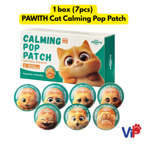 Pawith 1 pack Calming Pop Patches for Cat Pheromone Diffuser Cat Stress Relief Outdoors Travel Pet Care Grooming