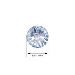 100pcs Acrylic Crystal Diamond Buttons Home Textile Sofa Clothing Diy Buttons 32L/20mm Silver