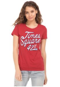Áo Thun cotton Aeropostale size S màu hồng đậm Hana152 của Ấn Độ
