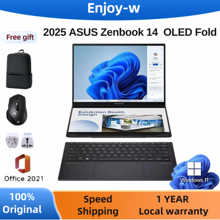 2025%20ASUS%20Zenbook%2014%20Duo%20Laptop/14inch%20%20Gaming%20Laptop/2.8K%20120Hz/%20ASUS%20Zenbook%2014%20%20Ai%20Gaming%20Laptop/Ultra9%20-285H/ASUS%20Zenbook%2014%20%20OLED%20Fold%20screen%20%20Laptop%20-%20Image%202