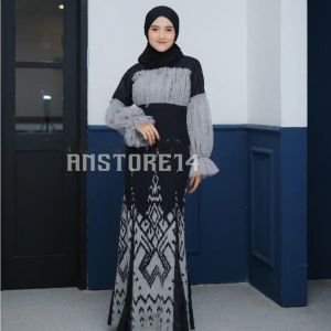Gamiss Couple Tenun Rahayu Dress Hitam Kondangan Prewedding - Pakaian Pasangan Baju Tenun Terbaru