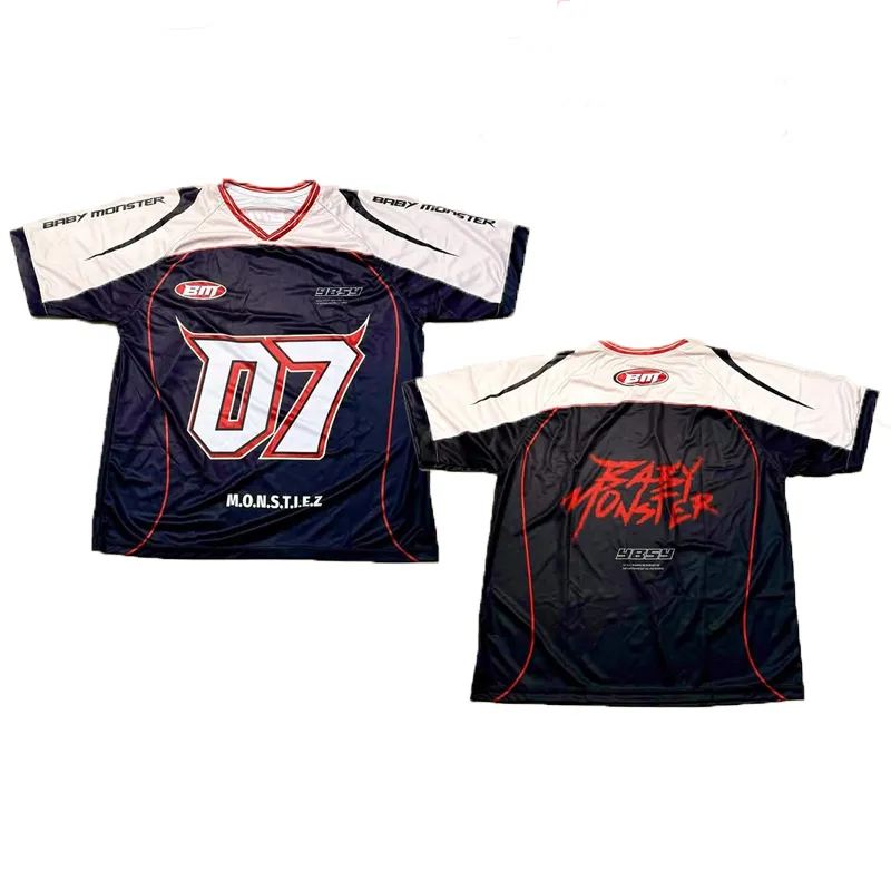 XP YBSY BABYMONSTER jersey 07 KPOP summer T-shirt RAMI AHYEON RORA