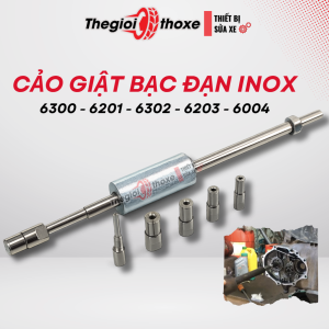 Cảo bạc đạn xe máy 6 đầu Inox dụng cụ tháo vòng bi bánh xe vam giật bi láp bạc đạn xe tay ga | Thế Giới Thợ Xe