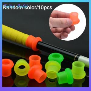 [Feibe Befei] Hangyun PR 10ชิ้นคันเบ็ดยางคลิปรูปตัวโอป้องกันการลื่นไถลแหวนตกปลาอุปกรณ์เครื่องมือ