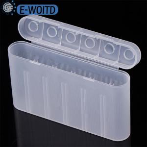 【E-WOITD】 อุปกรณ์ DIY 1ชิ้นกล่องเก็บกันน้ำ6ช่องสำหรับแบตเตอรี่18650ตัวยึดแบบพกพาตัวป้องกันเคส