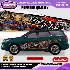 FR 14 - STIKER MOBIL DECAL AVANZA SIGRA FORTUNER KIJANG MOBILIO TERIOS XENIA GRATIS CUSTOM NAMA