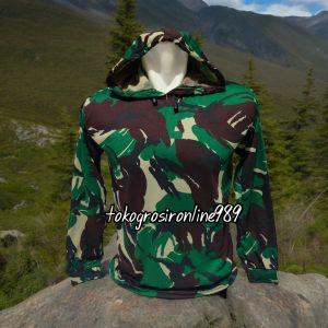 Kaos hodie motif loreng malpinas / TNI