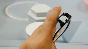 Chất lượng cao photochromic chống bức xạ kính kim loại gọng vuông bóng râm cho nam giới Kính mát chống ánh sáng xanh 2in1 Kính mắt