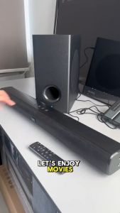Vinnfier Hyperbar 600 BTRW 240W Wireless Soundbar Bluetooth HDMI ARC Karaoke w/Subwoofer