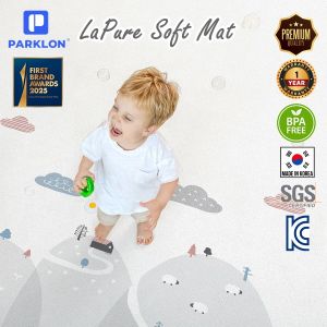 [XL 3 colors] PARKLON แผ่นรองคลานเกาหลีเกรดพรีเมี่ยม รุ่น La Pure/Pure Soft Mat ขนาด 140x235 หนา 1.5 ซม.