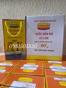 [GIÁ GỐC]  01 thùng Nước Mắm HƯƠNG BIỂN 60 độ chai thuỷ tinh (500 ml x 6 chai )