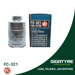 GIGATYRE - FC-321 VIC Fuel Filter – Compatible with 4D55 4D56 S2 R2 Diesel Engines