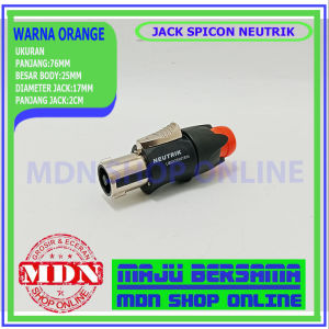 Jack spicon spikon NEUTRIK hitam - jack speaker bagus 2pcs